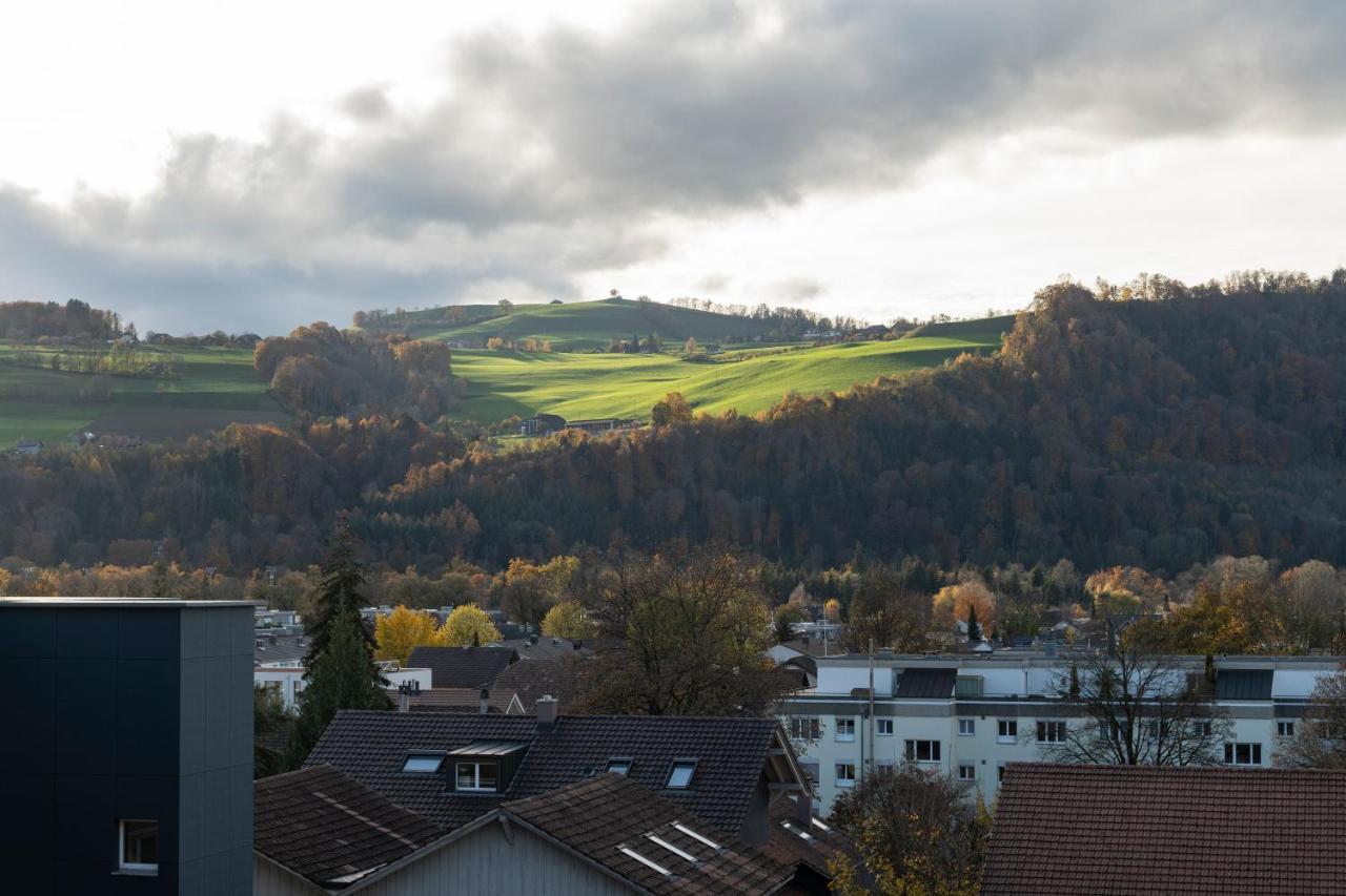 Senevita Dorfmatt Ferienwohnungen Und Apartments Münsingen Exteriér fotografie