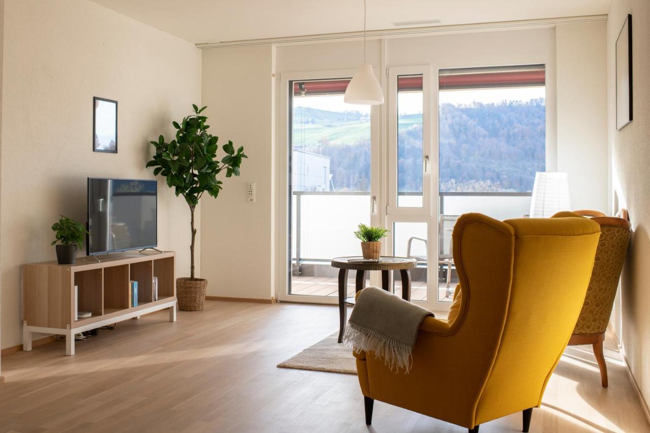 Senevita Dorfmatt Ferienwohnungen Und Apartments Münsingen Exteriér fotografie