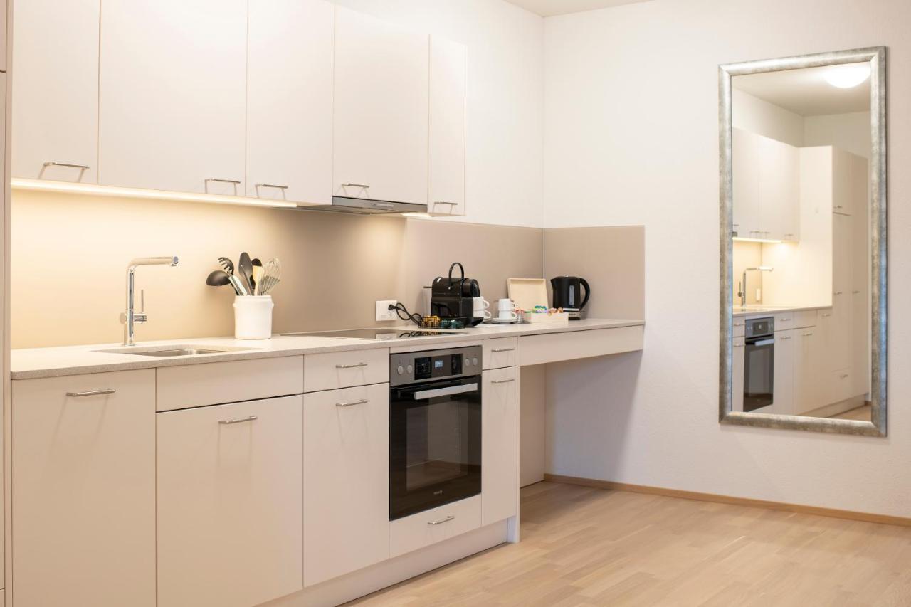 Senevita Dorfmatt Ferienwohnungen Und Apartments Münsingen Exteriér fotografie